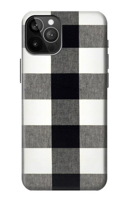 W2842 Black and White Buffalo Check Pattern Funda Carcasa Case y Caso Del Tirón Funda para iPhone 12 Pro Max