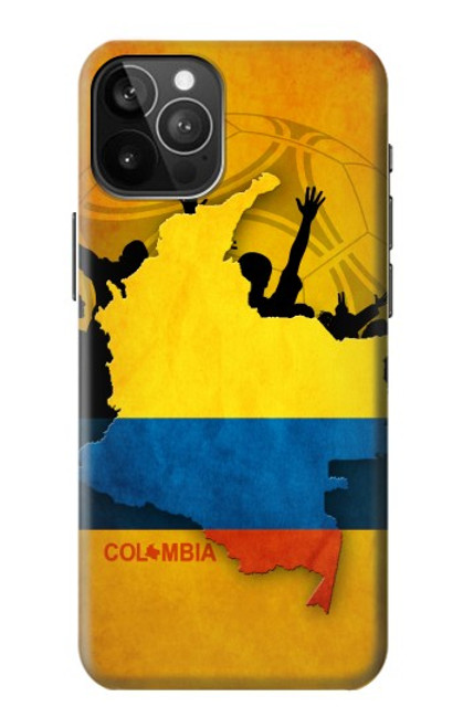 W2996 Colombia Football Soccer Funda Carcasa Case y Caso Del Tirón Funda para iPhone 12 Pro Max