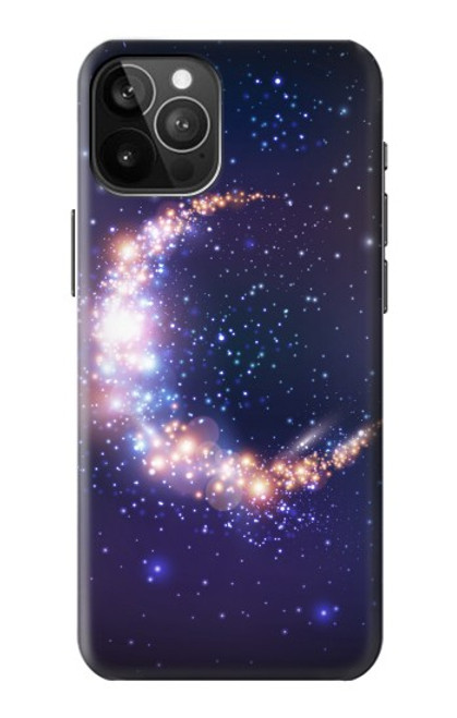 W3324 Crescent Moon Galaxy Funda Carcasa Case y Caso Del Tirón Funda para iPhone 12 Pro Max