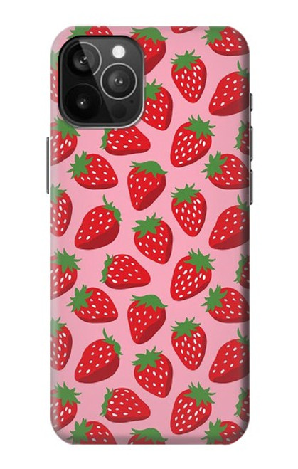 W3719 Strawberry Pattern Funda Carcasa Case y Caso Del Tirón Funda para iPhone 12 Pro Max