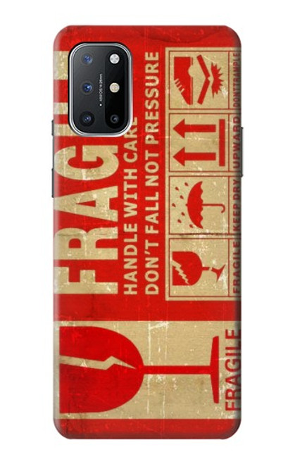 W3552 Vintage Fragile Label Art Funda Carcasa Case y Caso Del Tirón Funda para OnePlus 8T