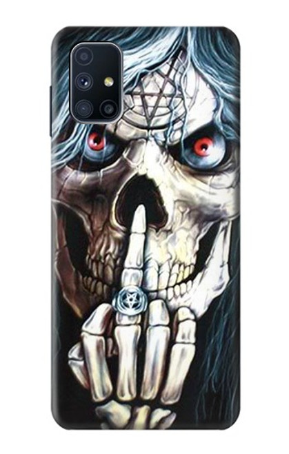 W0222 Skull Pentagram Funda Carcasa Case y Caso Del Tirón Funda para Samsung Galaxy M51