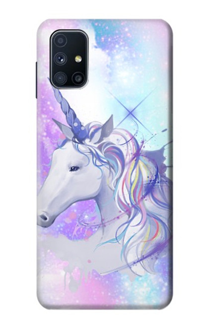 W3375 Unicorn Funda Carcasa Case y Caso Del Tirón Funda para Samsung Galaxy M51