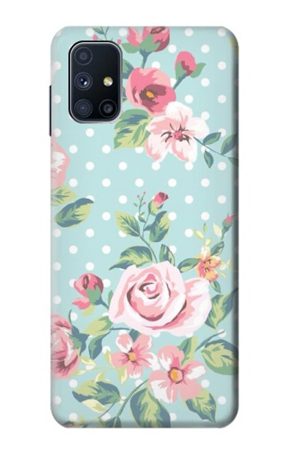 W3494 Vintage Rose Polka Dot Funda Carcasa Case y Caso Del Tirón Funda para Samsung Galaxy M51