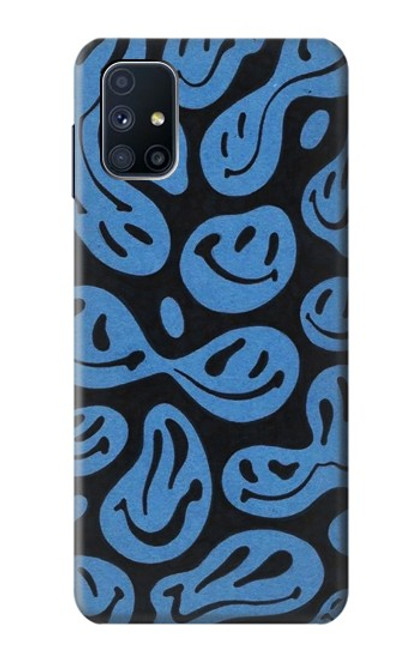 W3679 Cute Ghost Pattern Funda Carcasa Case y Caso Del Tirón Funda para Samsung Galaxy M51