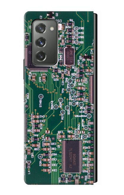 W3519 Electronics Circuit Board Graphic Funda Carcasa Case y Caso Del Tirón Funda para Samsung Galaxy Z Fold2 5G