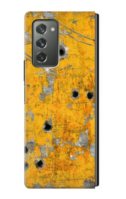 W3528 Bullet Rusting Yellow Metal Funda Carcasa Case y Caso Del Tirón Funda para Samsung Galaxy Z Fold2 5G