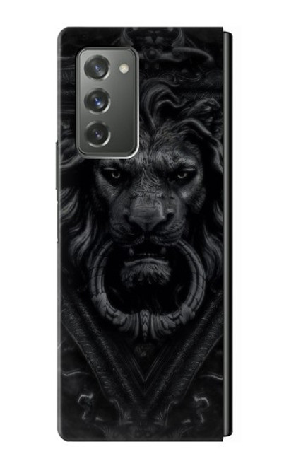 W3619 Dark Gothic Lion Funda Carcasa Case y Caso Del Tirón Funda para Samsung Galaxy Z Fold2 5G