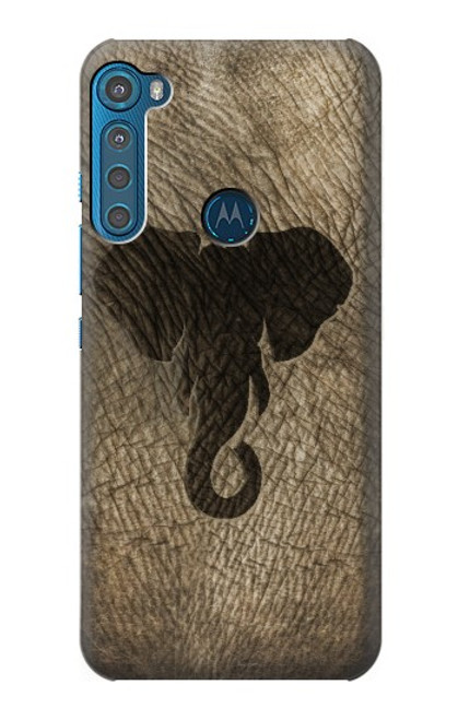 W2516 Elephant Skin Graphic Printed Funda Carcasa Case y Caso Del Tirón Funda para Motorola One Fusion+