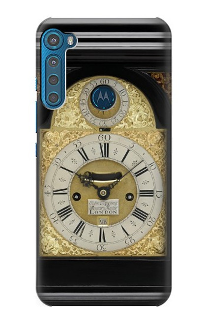 W3144 Antique Bracket Clock Funda Carcasa Case y Caso Del Tirón Funda para Motorola One Fusion+