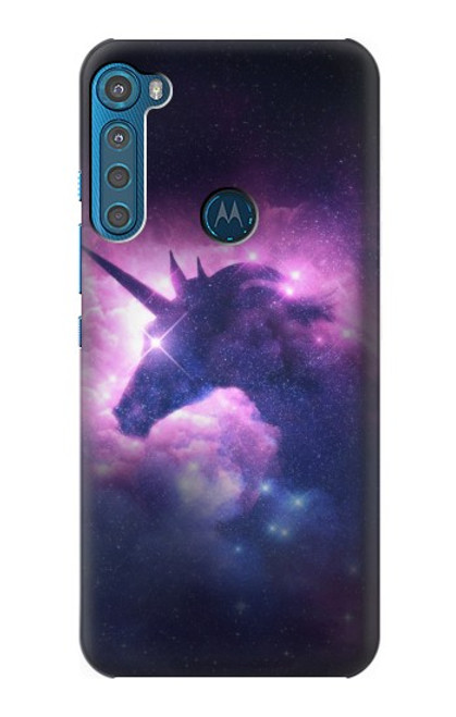 W3538 Unicorn Galaxy Funda Carcasa Case y Caso Del Tirón Funda para Motorola One Fusion+