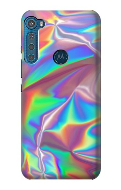 W3597 Holographic Photo Printed Funda Carcasa Case y Caso Del Tirón Funda para Motorola One Fusion+