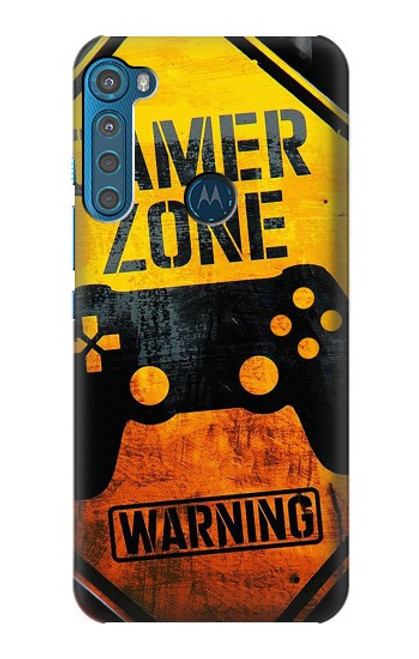 W3690 Gamer Zone Funda Carcasa Case y Caso Del Tirón Funda para Motorola One Fusion+