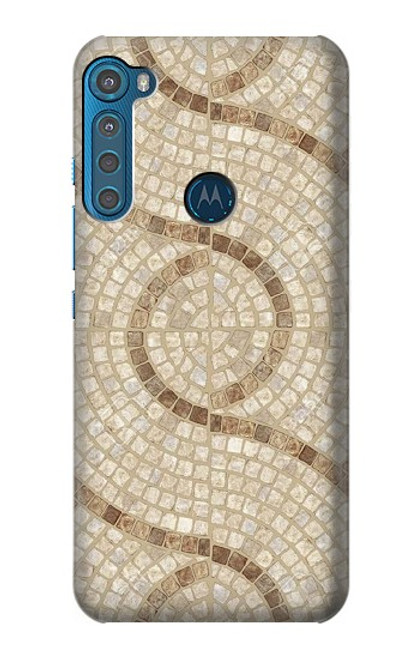 W3703 Mosaic Tiles Funda Carcasa Case y Caso Del Tirón Funda para Motorola One Fusion+