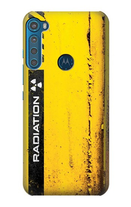 W3714 Radiation Warning Funda Carcasa Case y Caso Del Tirón Funda para Motorola One Fusion+