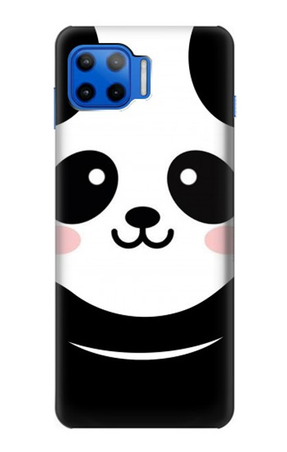 W2662 Cute Panda Cartoon Funda Carcasa Case y Caso Del Tirón Funda para Motorola Moto G 5G Plus