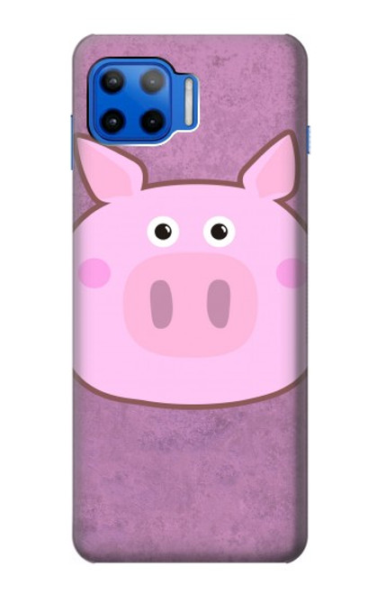 W3269 Pig Cartoon Funda Carcasa Case y Caso Del Tirón Funda para Motorola Moto G 5G Plus