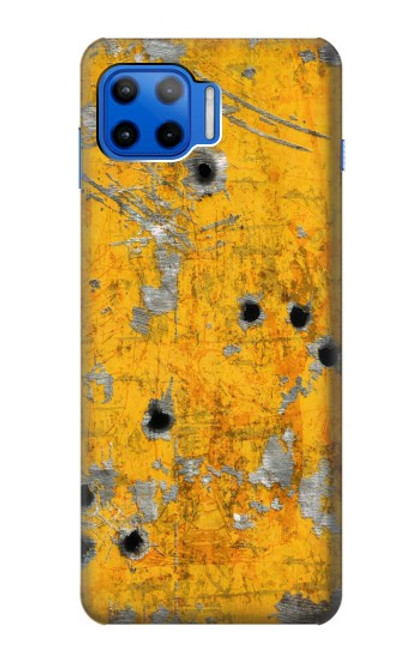 W3528 Bullet Rusting Yellow Metal Funda Carcasa Case y Caso Del Tirón Funda para Motorola Moto G 5G Plus