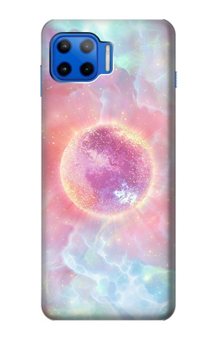 W3709 Pink Galaxy Funda Carcasa Case y Caso Del Tirón Funda para Motorola Moto G 5G Plus