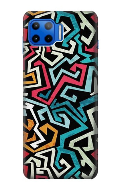 W3712 Pop Art Pattern Funda Carcasa Case y Caso Del Tirón Funda para Motorola Moto G 5G Plus