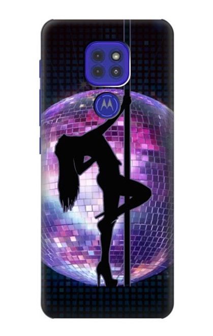 W3284 Sexy Girl Disco Pole Dance Funda Carcasa Case y Caso Del Tirón Funda para Motorola Moto G9 Play