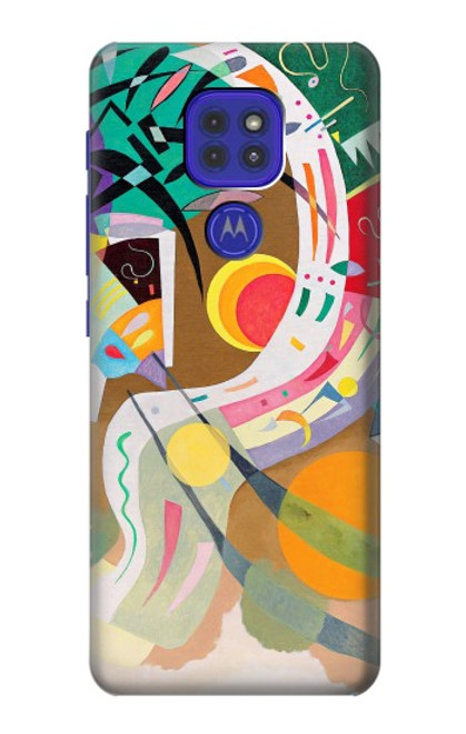 W3346 Vasily Kandinsky Guggenheim Funda Carcasa Case y Caso Del Tirón Funda para Motorola Moto G9 Play