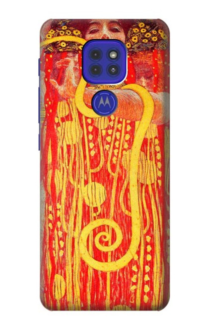 W3352 Gustav Klimt Medicine Funda Carcasa Case y Caso Del Tirón Funda para Motorola Moto G9 Play