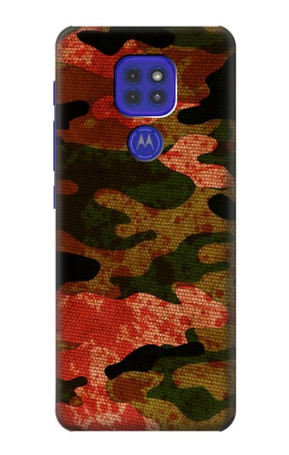 W3393 Camouflage Blood Splatter Funda Carcasa Case y Caso Del Tirón Funda para Motorola Moto G9 Play