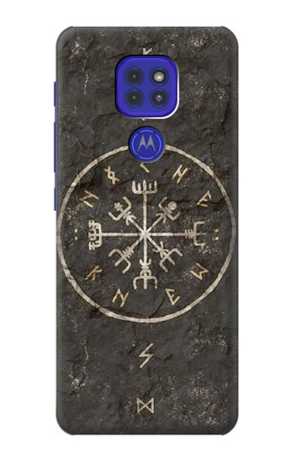 W3413 Norse Ancient Viking Symbol Funda Carcasa Case y Caso Del Tirón Funda para Motorola Moto G9 Play