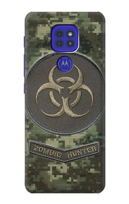 W3468 Biohazard Zombie Hunter Graphic Funda Carcasa Case y Caso Del Tirón Funda para Motorola Moto G9 Play