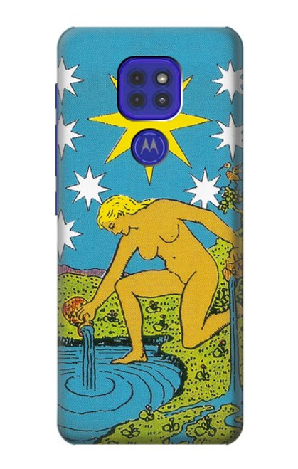 W3744 Tarot Card The Star Funda Carcasa Case y Caso Del Tirón Funda para Motorola Moto G9 Play