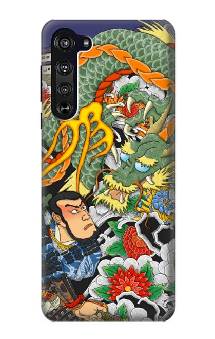 W0454 Japan Tattoo Funda Carcasa Case y Caso Del Tirón Funda para Motorola Edge