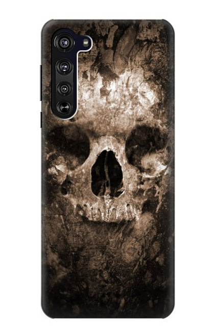 W0552 Skull Funda Carcasa Case y Caso Del Tirón Funda para Motorola Edge