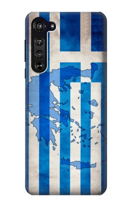 W2970 Greece Football Soccer Funda Carcasa Case y Caso Del Tirón Funda para Motorola Edge