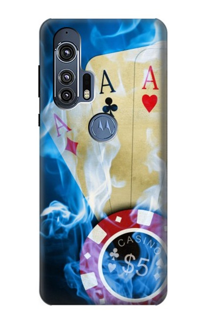 W0348 Casino Funda Carcasa Case y Caso Del Tirón Funda para Motorola Edge+