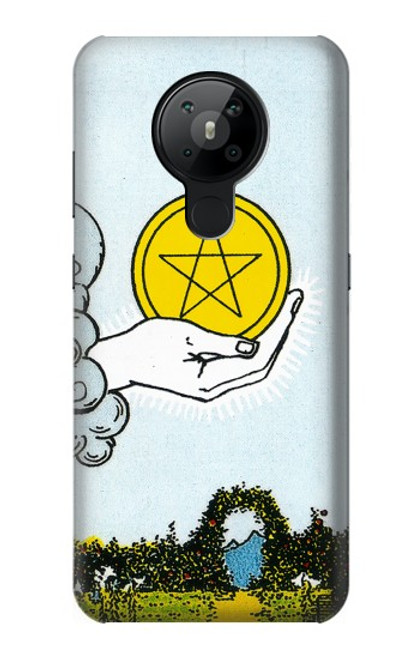 W3722 Tarot Card Ace of Pentacles Coins Funda Carcasa Case y Caso Del Tirón Funda para Nokia 5.3