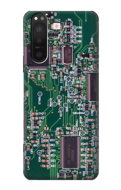 W3519 Electronics Circuit Board Graphic Funda Carcasa Case y Caso Del Tirón Funda para Sony Xperia 5 II