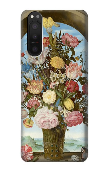 W3749 Vase of Flowers Funda Carcasa Case y Caso Del Tirón Funda para Sony Xperia 5 II