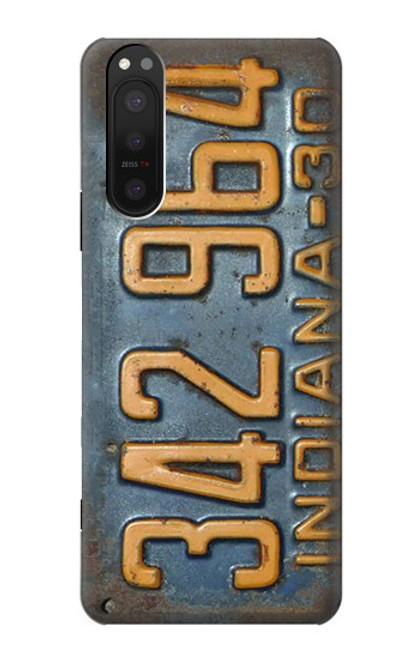 W3750 Vintage Vehicle Registration Plate Funda Carcasa Case y Caso Del Tirón Funda para Sony Xperia 5 II