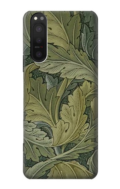 W3790 William Morris Acanthus Leaves Funda Carcasa Case y Caso Del Tirón Funda para Sony Xperia 5 II