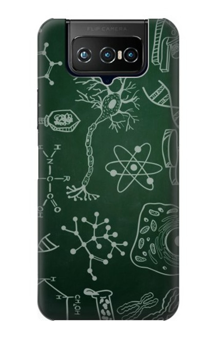 W3211 Science Green Board Funda Carcasa Case y Caso Del Tirón Funda para ASUS ZenFone 7 Pro