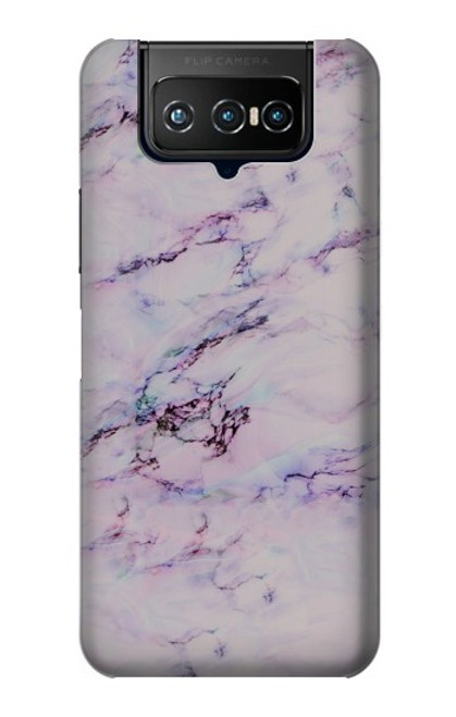 W3215 Seamless Pink Marble Funda Carcasa Case y Caso Del Tirón Funda para ASUS ZenFone 7 Pro