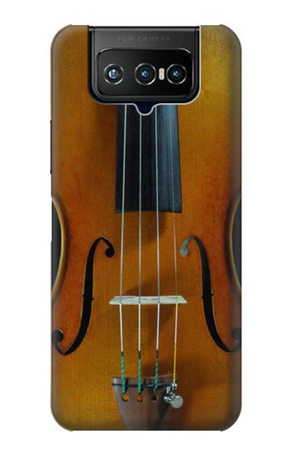 W3234 Violin Funda Carcasa Case y Caso Del Tirón Funda para ASUS ZenFone 7 Pro