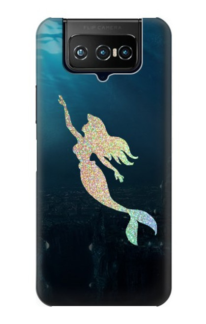 W3250 Mermaid Undersea Funda Carcasa Case y Caso Del Tirón Funda para ASUS ZenFone 7 Pro