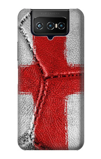 W3316 England Flag Vintage Football Graphic Funda Carcasa Case y Caso Del Tirón Funda para ASUS ZenFone 7 Pro