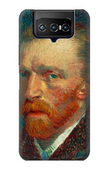 W3335 Vincent Van Gogh Self Portrait Funda Carcasa Case y Caso Del Tirón Funda para ASUS ZenFone 7 Pro