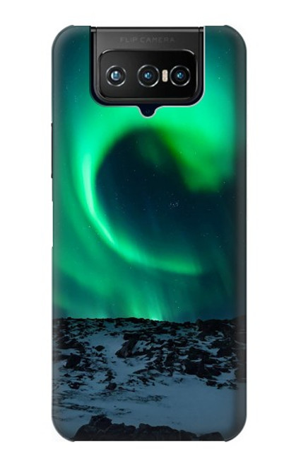 W3667 Aurora Northern Light Funda Carcasa Case y Caso Del Tirón Funda para ASUS ZenFone 7 Pro