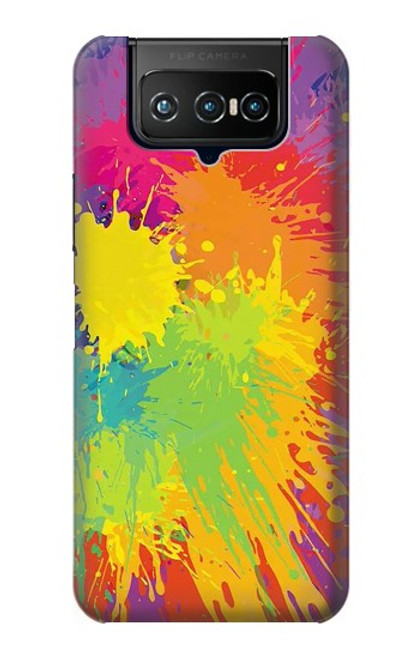 W3675 Color Splash Funda Carcasa Case y Caso Del Tirón Funda para ASUS ZenFone 7 Pro