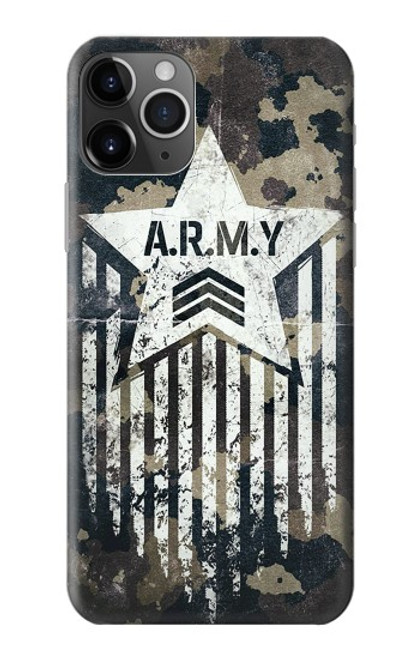 W3666 Army Camo Camouflage Funda Carcasa Case y Caso Del Tirón Funda para iPhone 11 Pro Max