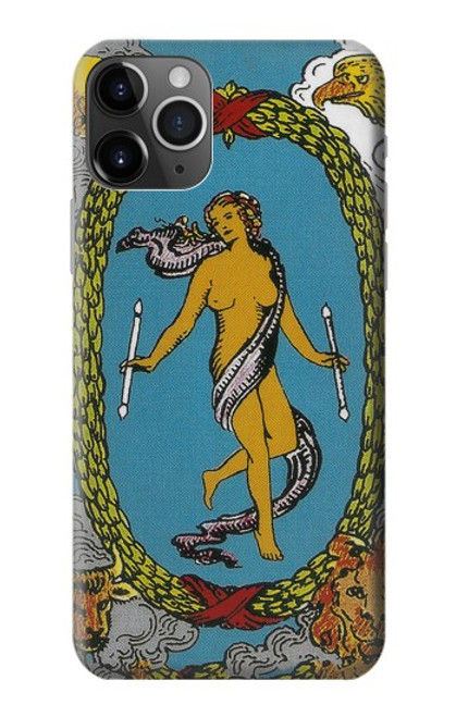 W3746 Tarot Card The World Funda Carcasa Case y Caso Del Tirón Funda para iPhone 11 Pro Max